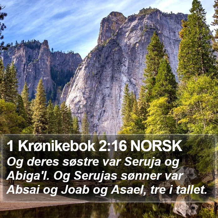 1 Krønikebok 2:16 NORSK Bible Study