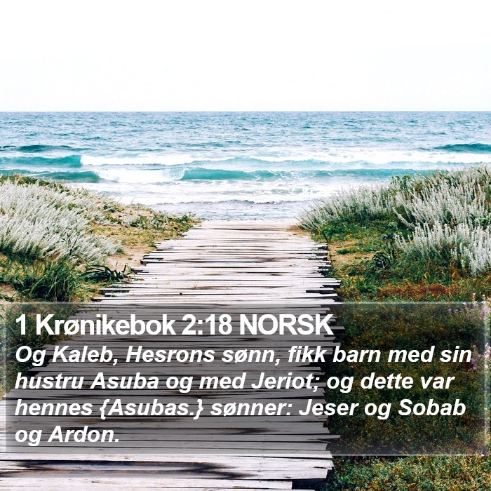 1 Krønikebok 2:18 NORSK Bible Study