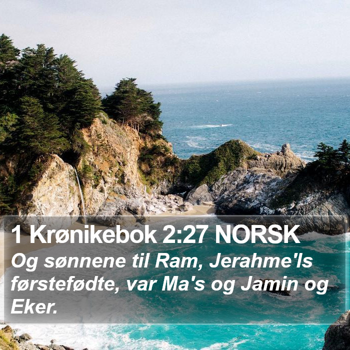 1 Krønikebok 2:27 NORSK Bible Study