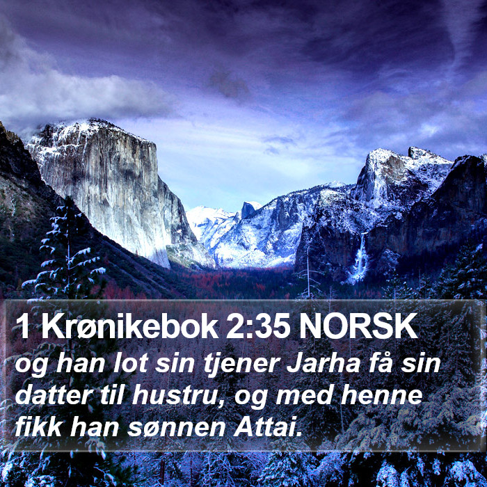 1 Krønikebok 2:35 NORSK Bible Study