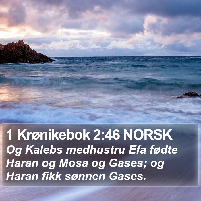 1 Krønikebok 2:46 NORSK Bible Study