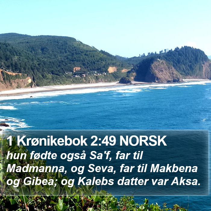 1 Krønikebok 2:49 NORSK Bible Study