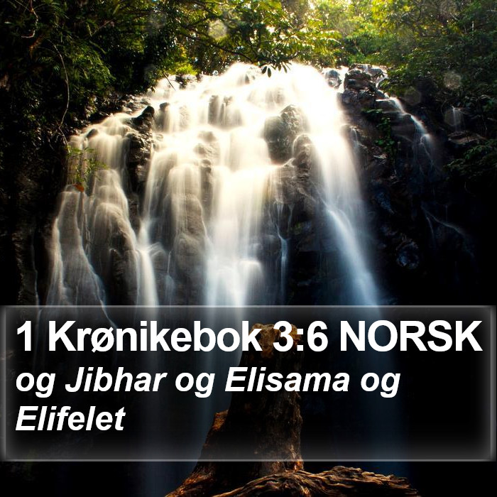 1 Krønikebok 3:6 NORSK Bible Study