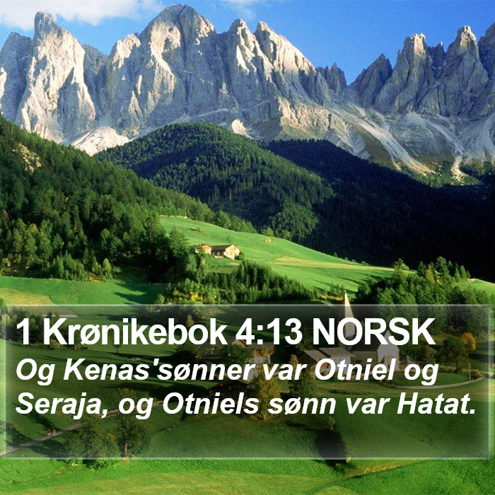 1 Krønikebok 4:13 NORSK Bible Study