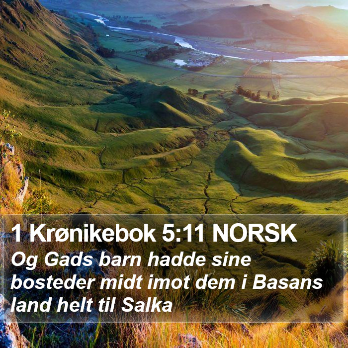 1 Krønikebok 5:11 NORSK Bible Study