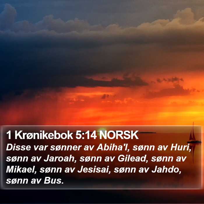 1 Krønikebok 5:14 NORSK Bible Study
