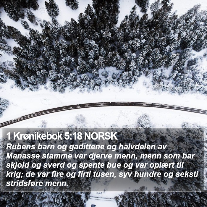 1 Krønikebok 5:18 NORSK Bible Study