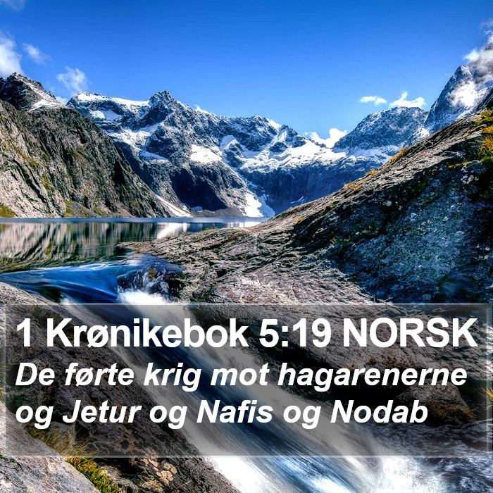 1 Krønikebok 5:19 NORSK Bible Study