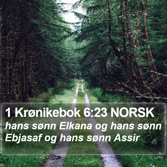 1 Krønikebok 6:23 NORSK Bible Study
