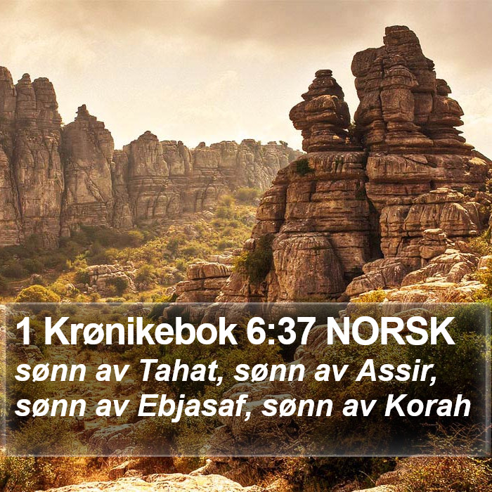 1 Krønikebok 6:37 NORSK Bible Study