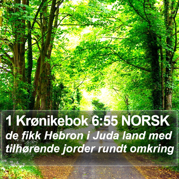 1 Krønikebok 6:55 NORSK Bible Study