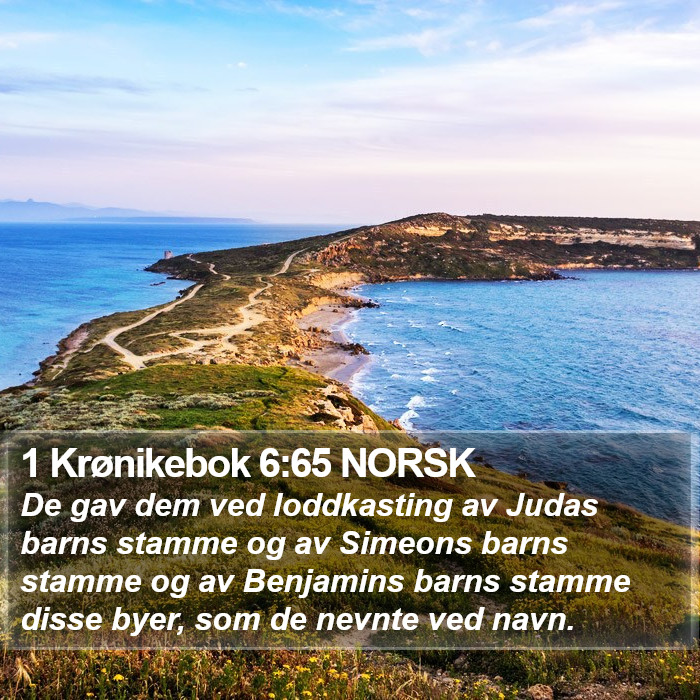 1 Krønikebok 6:65 NORSK Bible Study