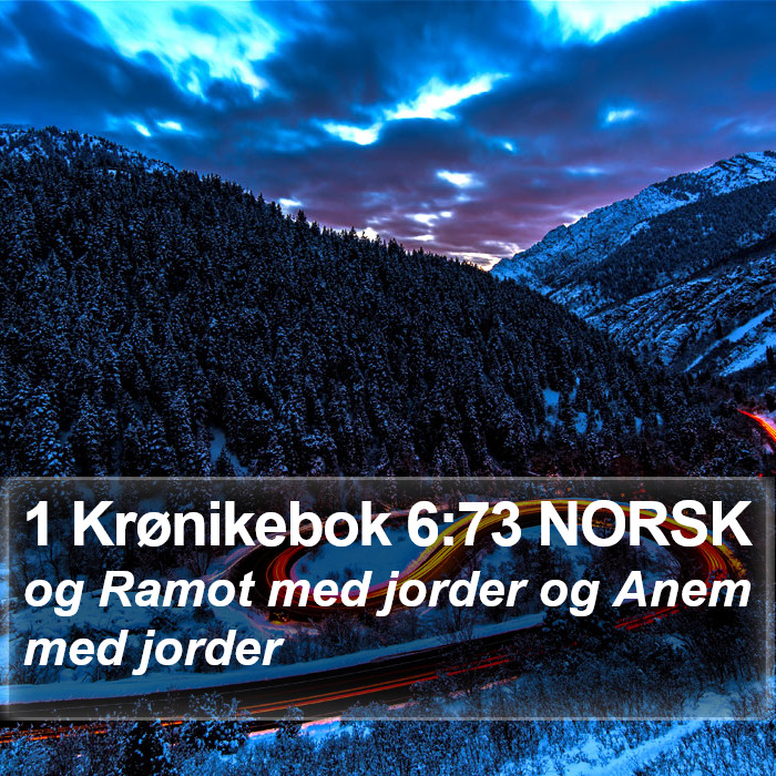 1 Krønikebok 6:73 NORSK Bible Study