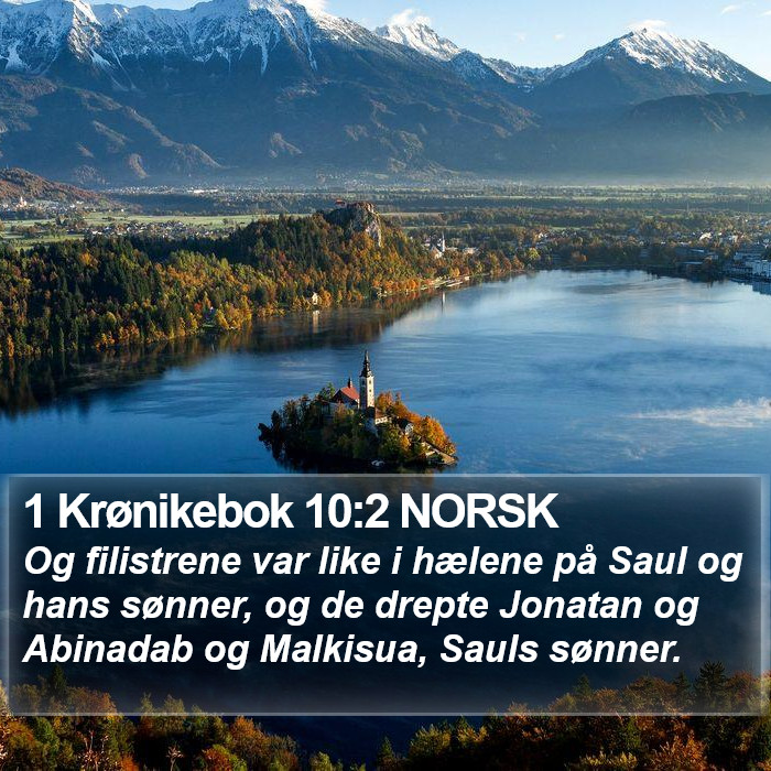 1 Krønikebok 10:2 NORSK Bible Study