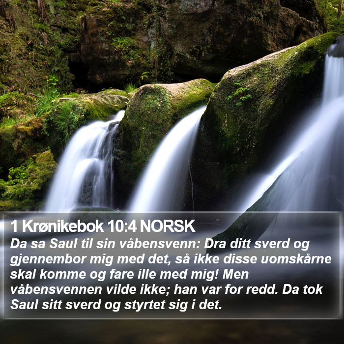 1 Krønikebok 10:4 NORSK Bible Study