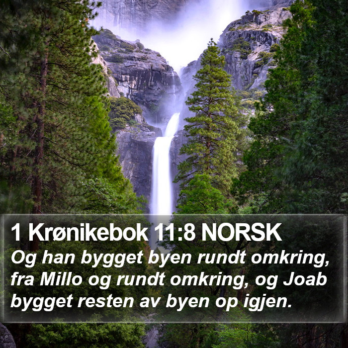1 Krønikebok 11:8 NORSK Bible Study