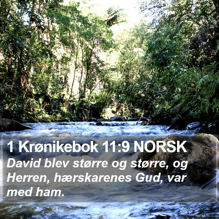 1 Krønikebok 11:9 NORSK Bible Study