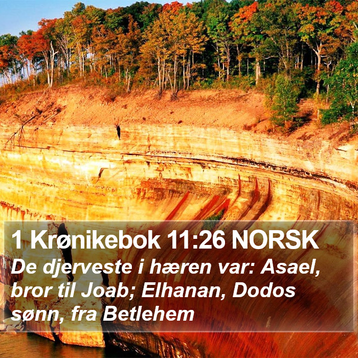 1 Krønikebok 11:26 NORSK Bible Study