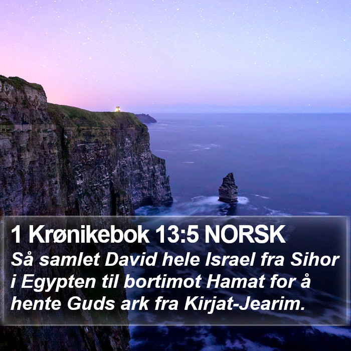 1 Krønikebok 13:5 NORSK Bible Study