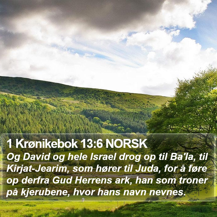 1 Krønikebok 13:6 NORSK Bible Study