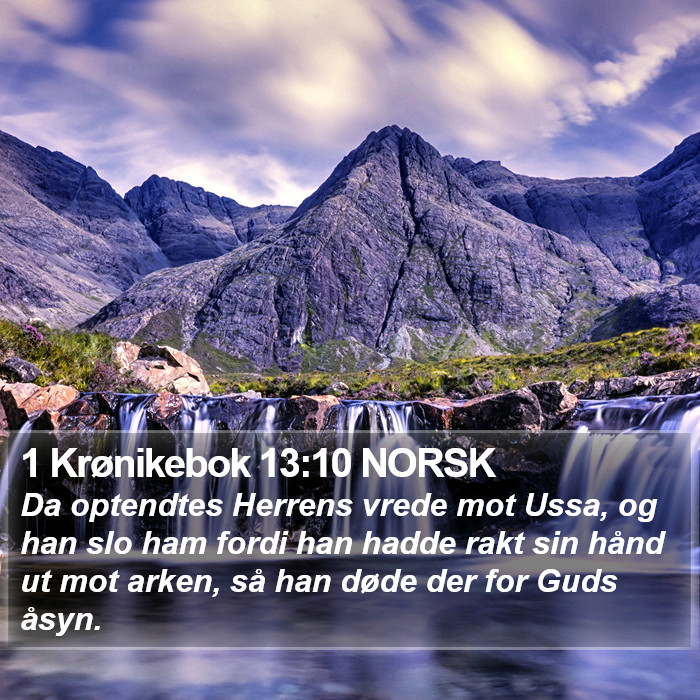 1 Krønikebok 13:10 NORSK Bible Study