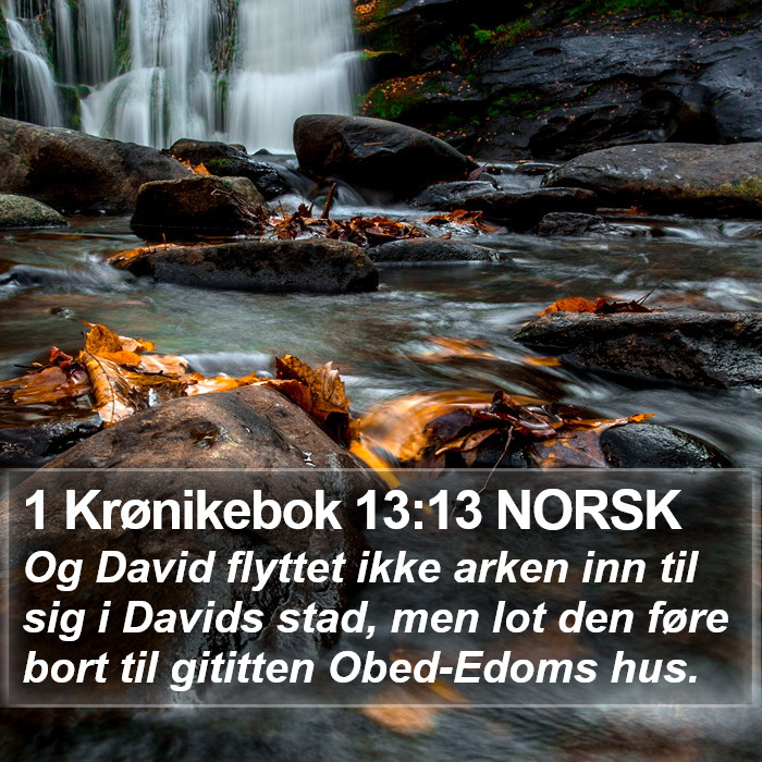 1 Krønikebok 13:13 NORSK Bible Study