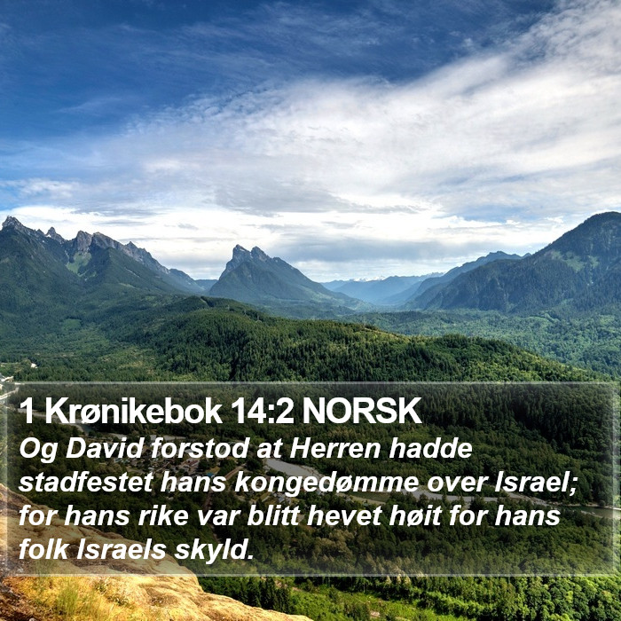1 Krønikebok 14:2 NORSK Bible Study