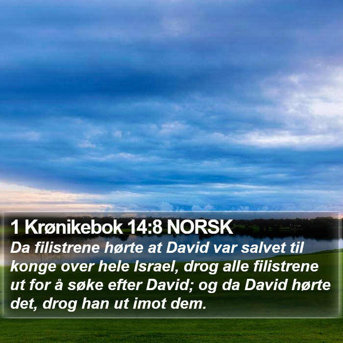 1 Krønikebok 14:8 NORSK Bible Study
