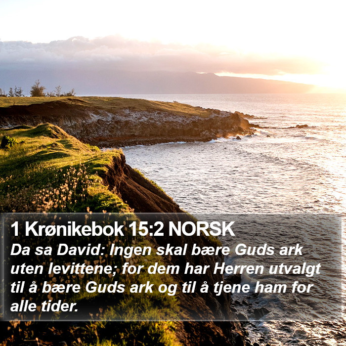 1 Krønikebok 15:2 NORSK Bible Study