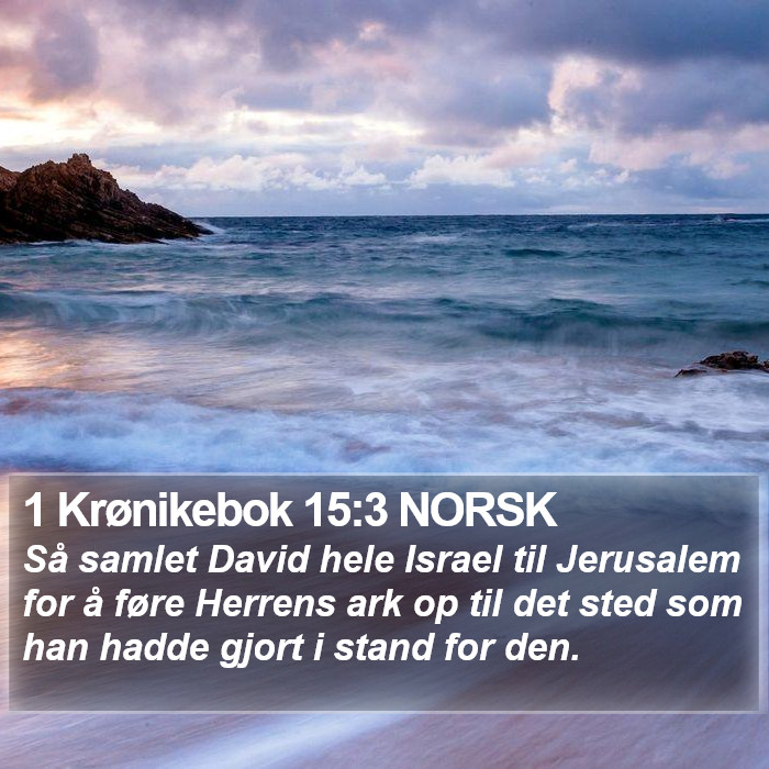 1 Krønikebok 15:3 NORSK Bible Study