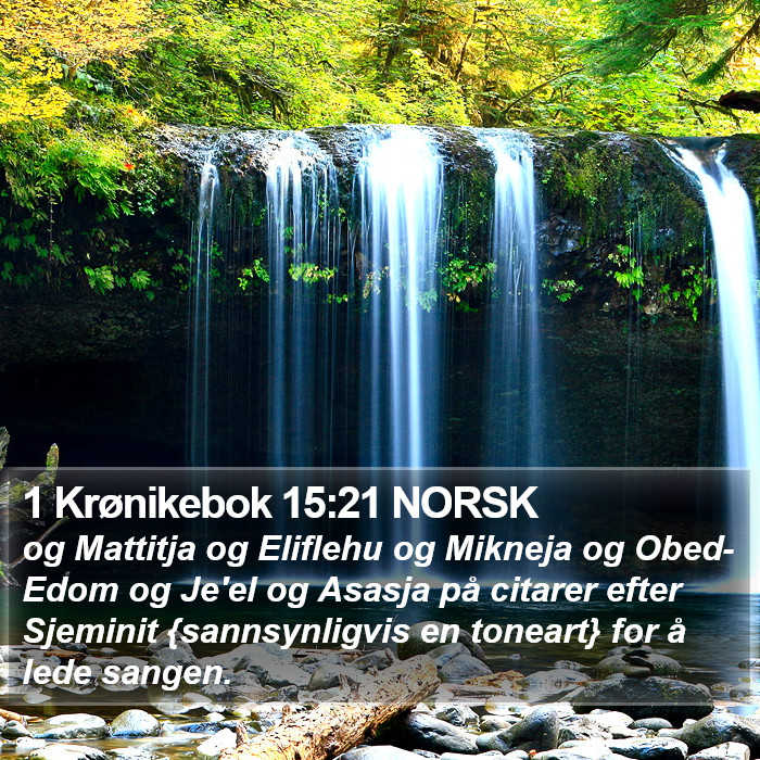 1 Krønikebok 15:21 NORSK Bible Study