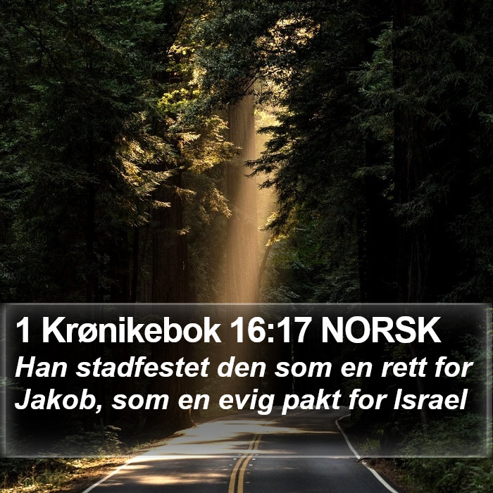 1 Krønikebok 16:17 NORSK Bible Study