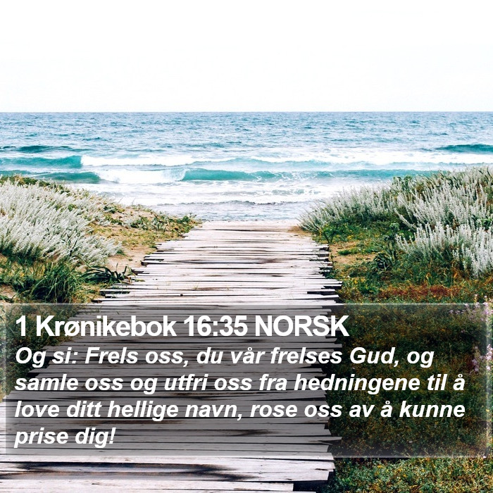 1 Krønikebok 16:35 NORSK Bible Study