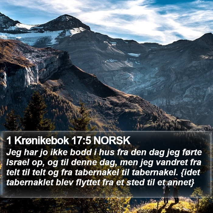 1 Krønikebok 17:5 NORSK Bible Study