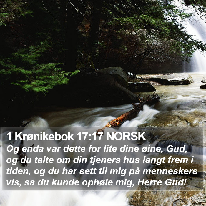 1 Krønikebok 17:17 NORSK Bible Study