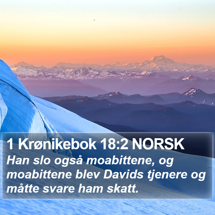 1 Krønikebok 18:2 NORSK Bible Study