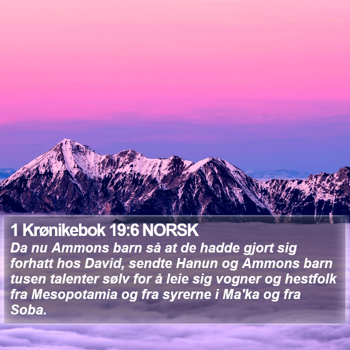 1 Krønikebok 19:6 NORSK Bible Study