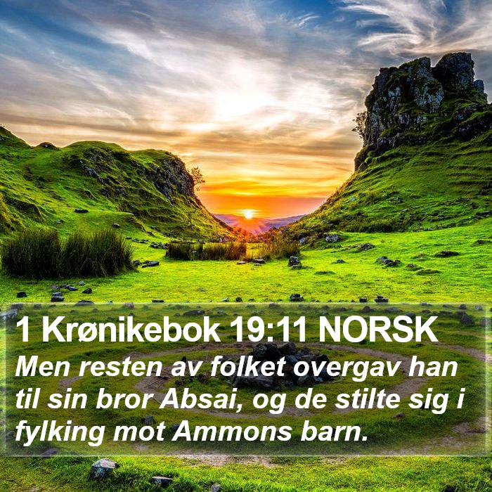 1 Krønikebok 19:11 NORSK Bible Study