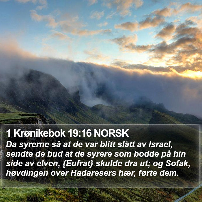 1 Krønikebok 19:16 NORSK Bible Study