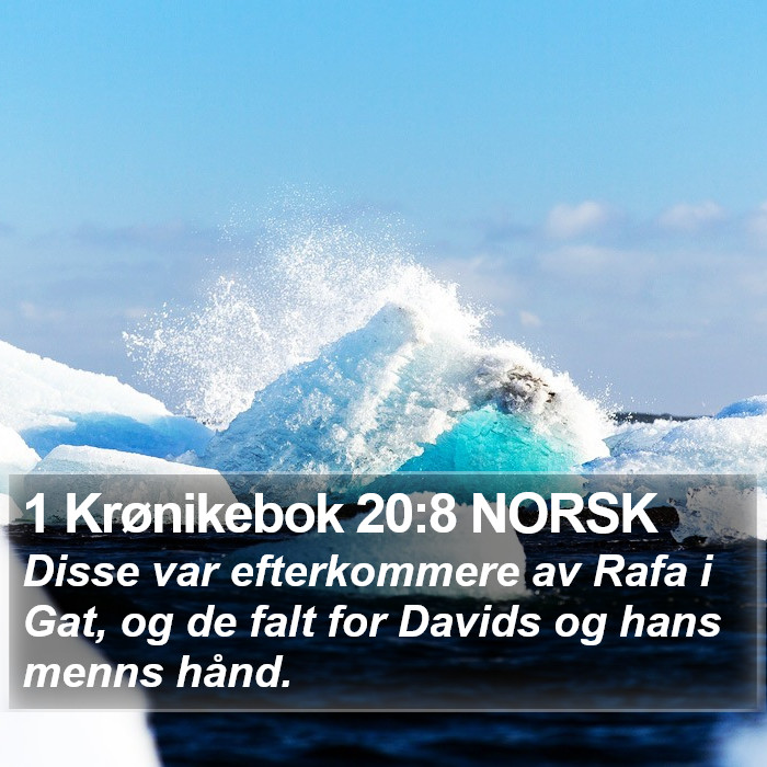 1 Krønikebok 20:8 NORSK Bible Study