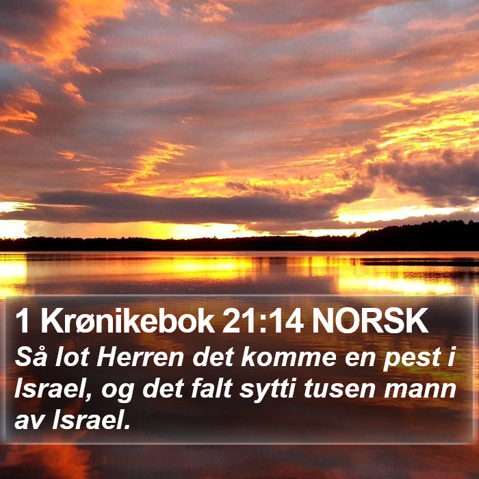 1 Krønikebok 21:14 NORSK Bible Study