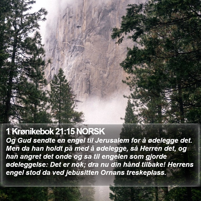 1 Krønikebok 21:15 NORSK Bible Study