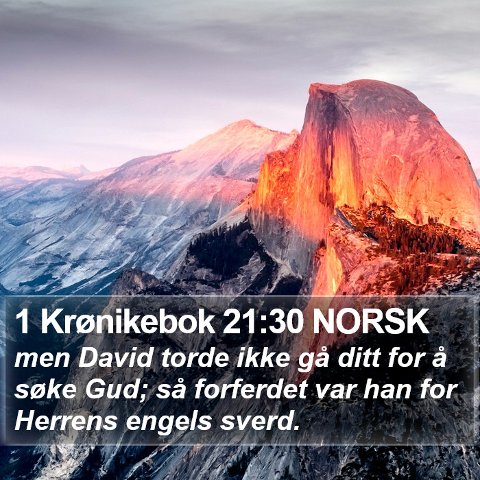 1 Krønikebok 21:30 NORSK Bible Study