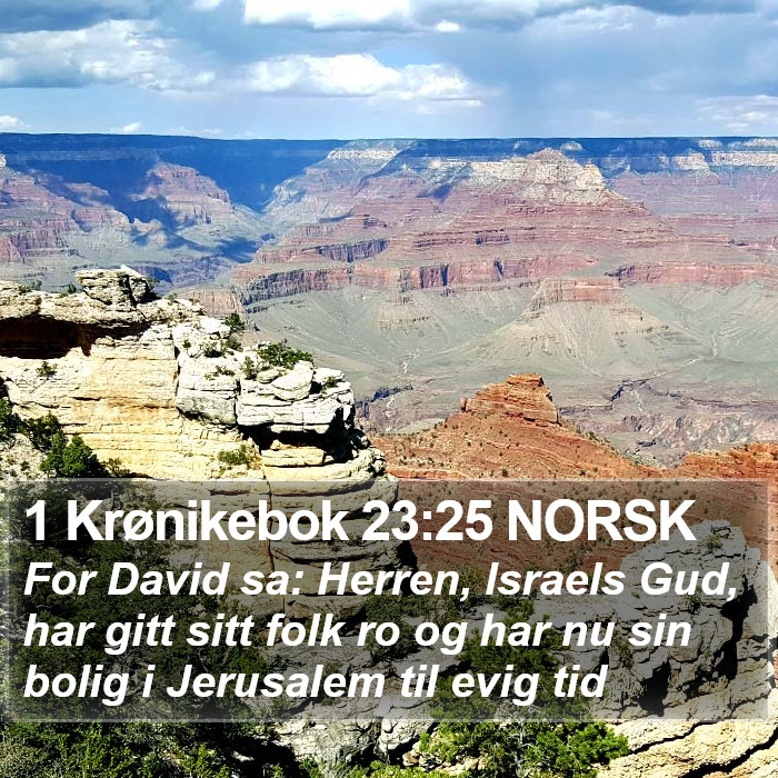1 Krønikebok 23:25 NORSK Bible Study