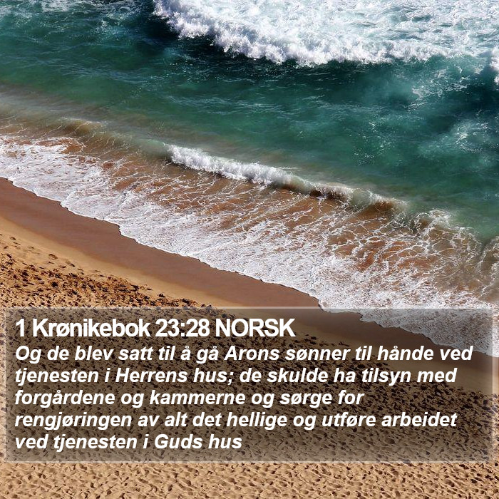 1 Krønikebok 23:28 NORSK Bible Study
