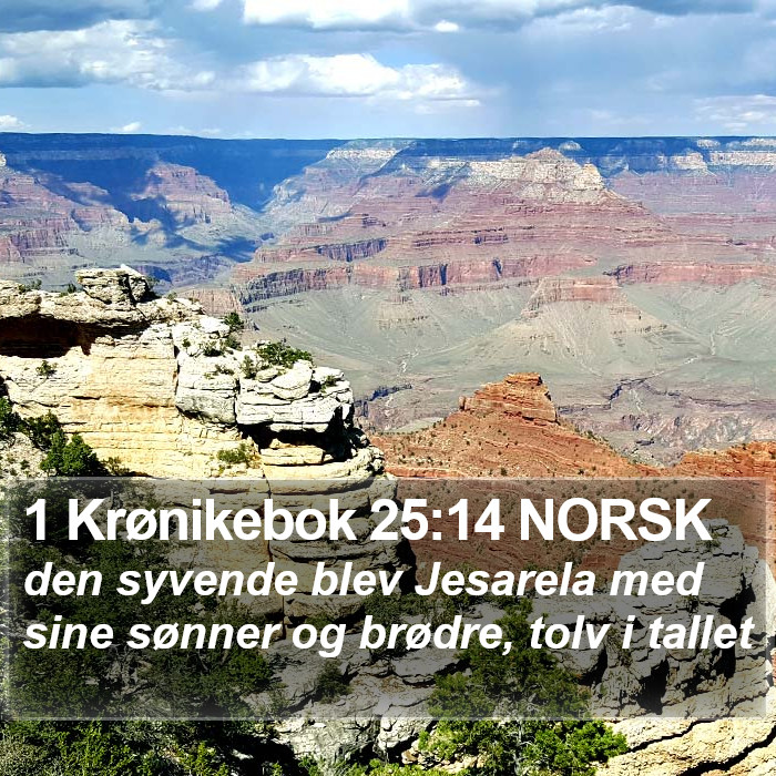 1 Krønikebok 25:14 NORSK Bible Study