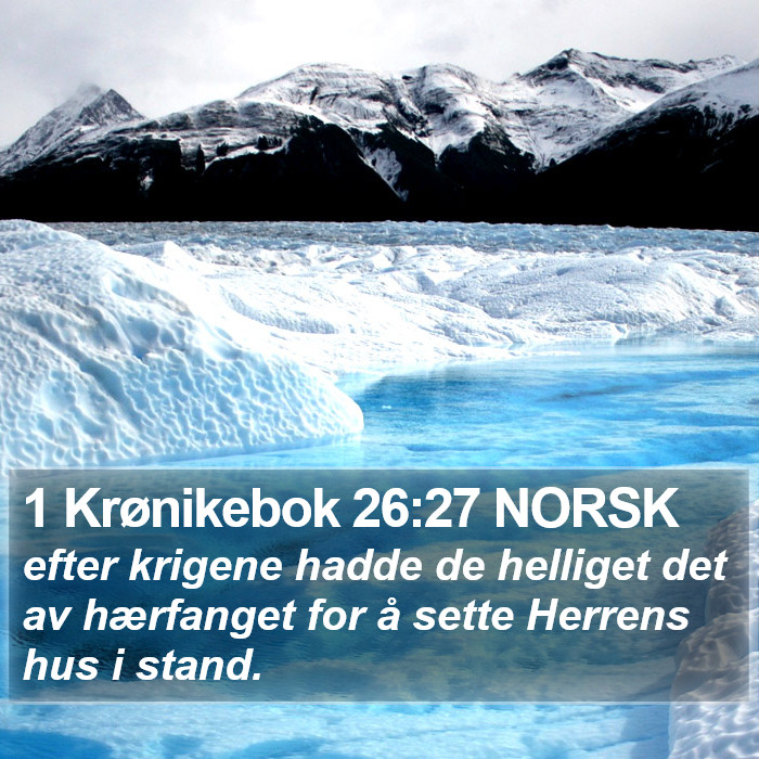 1 Krønikebok 26:27 NORSK Bible Study