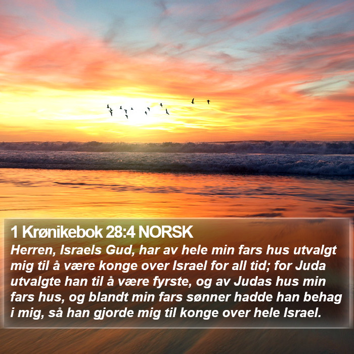 1 Krønikebok 28:4 NORSK Bible Study