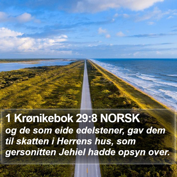 1 Krønikebok 29:8 NORSK Bible Study