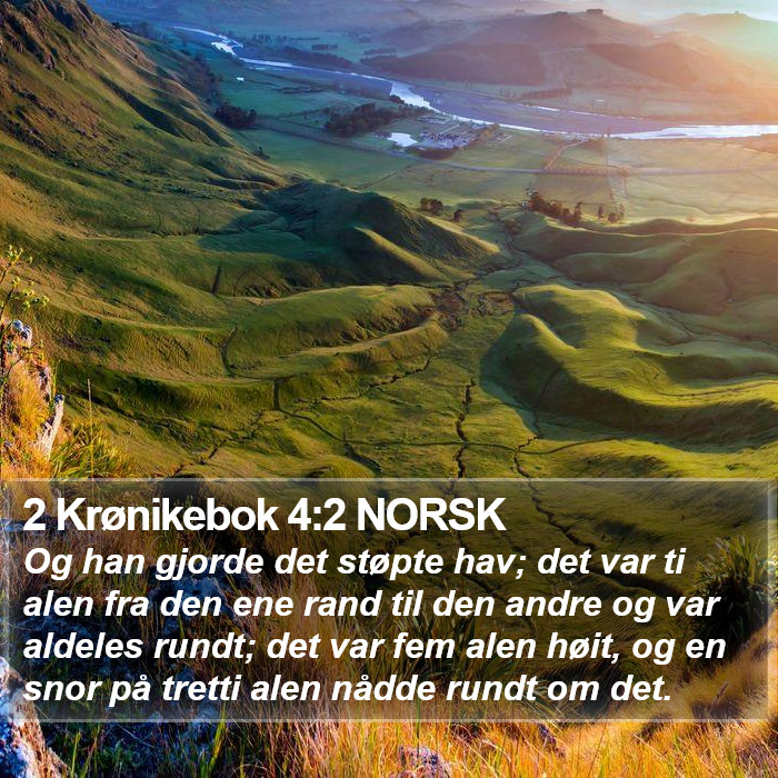 2 Krønikebok 4:2 NORSK Bible Study
